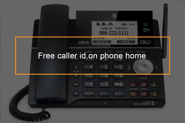 Is Caller ID free on landlines? FlashMob Computing