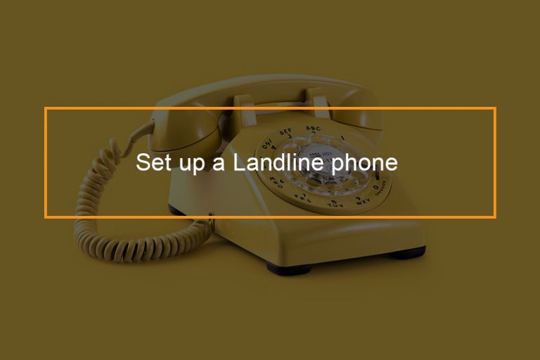 How do you set up a landline phone? FlashMob Computing