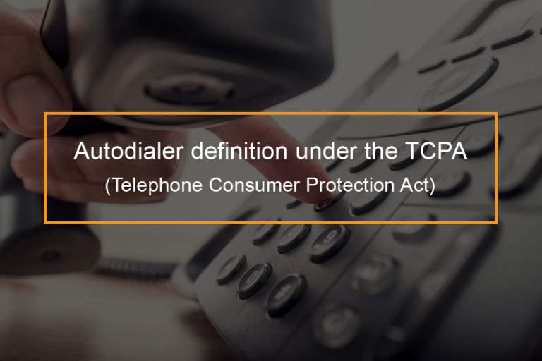 What is an auto dialer under the TCPA? FlashMob Computing