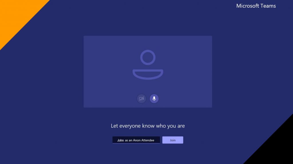 Anonymous Participation in Microsoft Teams Call